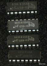 4ea. Micron Technologies MT1259-10 RAM drop in for TMS4256-10NL or 41256-10 - $9.95