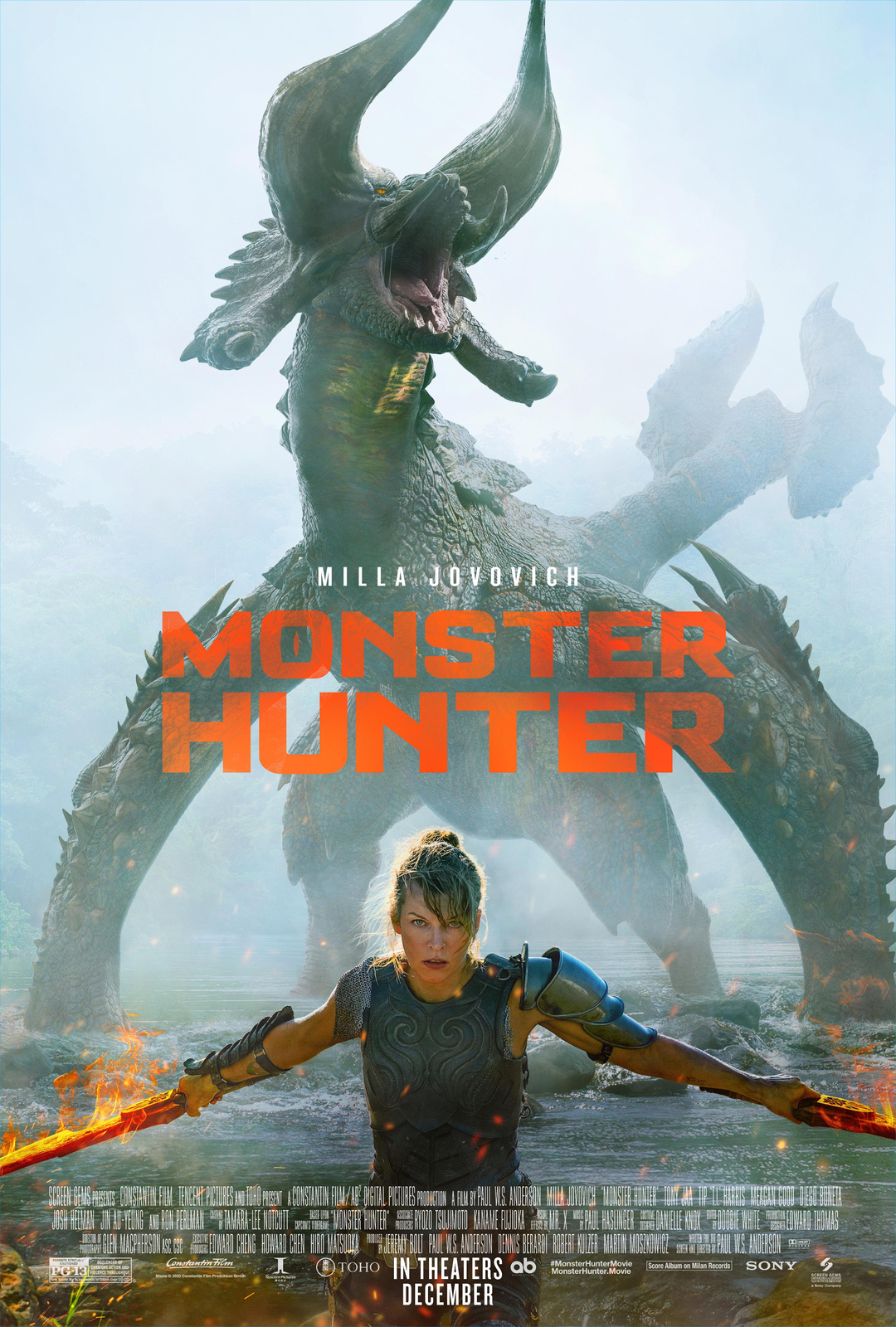 Monster Hunter Poster Paul W.S. Anderson Milla Jovovich Movie Art Film Print #3
