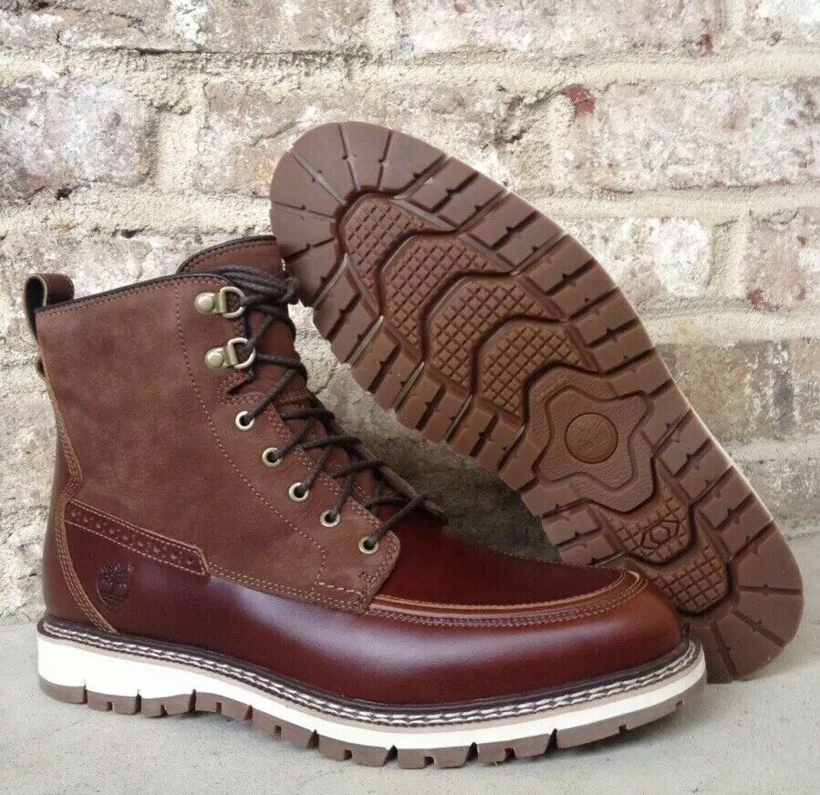 TIMBERLAND MEN'S BRITTON HILL MOC TOE WATERPROOF BOOTS A1523 SIZE:11 ...