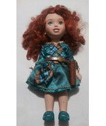 14&quot; Disney Brave Princess Merida Toddler Doll  Green Dress Belt Quiver S... - $19.79