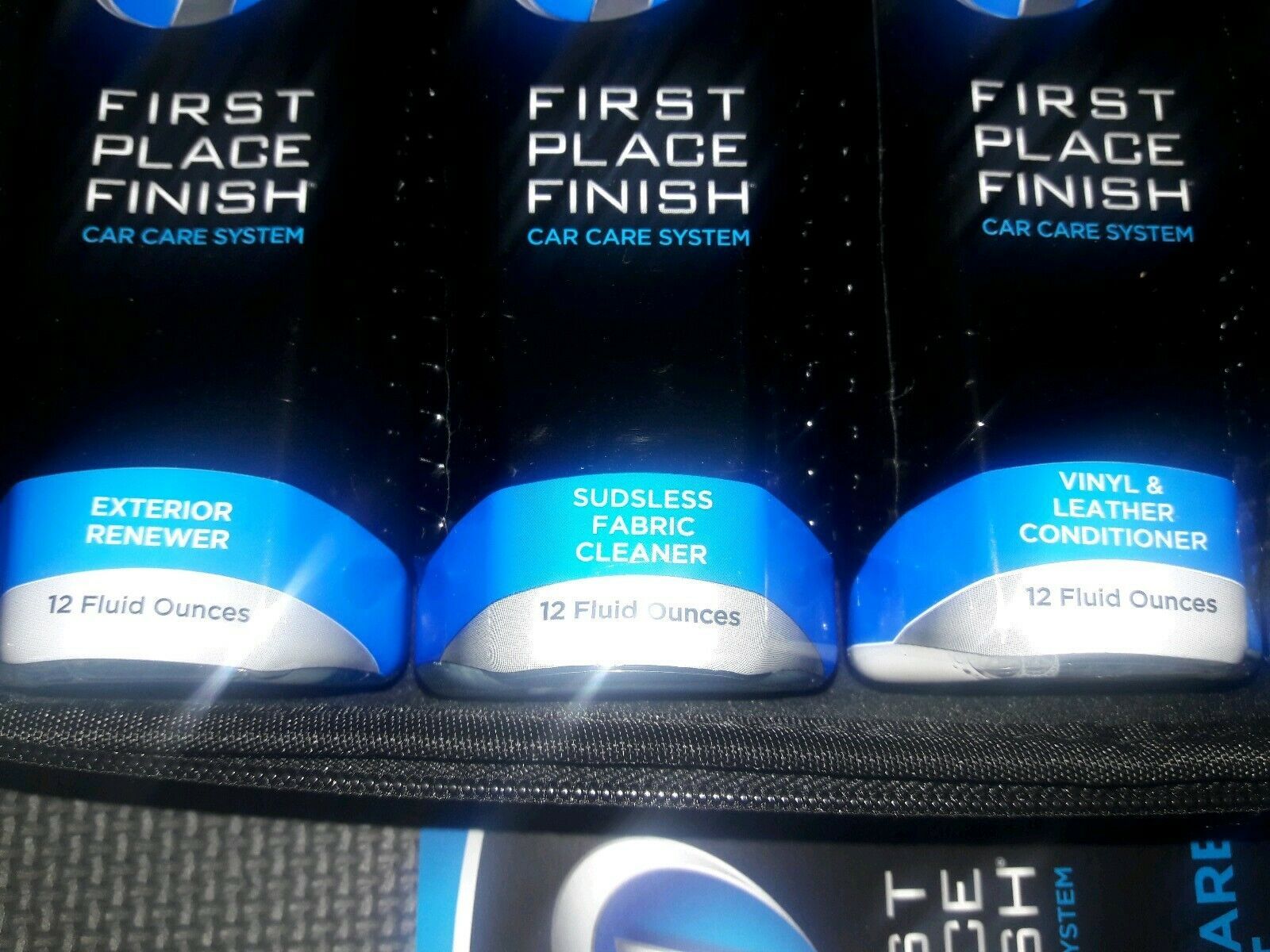 New FIRST PLACE FINISH SYSTEM 5 -12oz bottles& case Complete Car Care