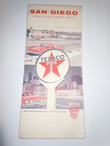  Vintage Texaco San Diego Street and Vicinity Map 1961 - $7.99
