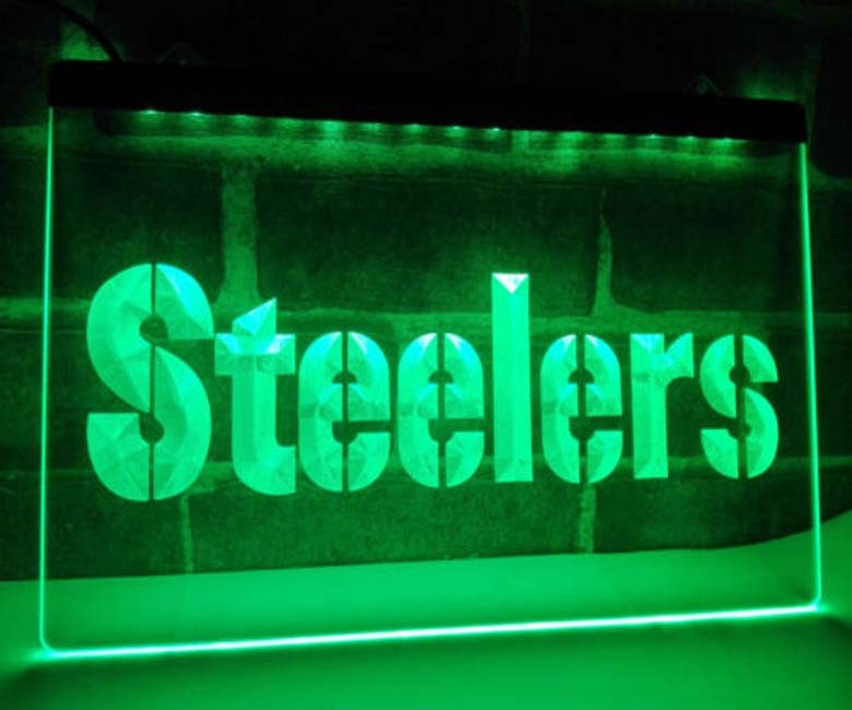 Pittsburgh Steelers LED Neon Light Sign Gift for Bar Club Pub Home Decor Craft
