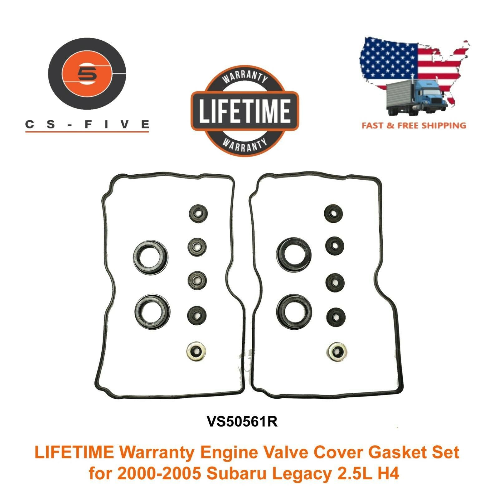LIFETIME Warranty Valve Cover Gasket Set for 20002005 Subaru Legacy 2