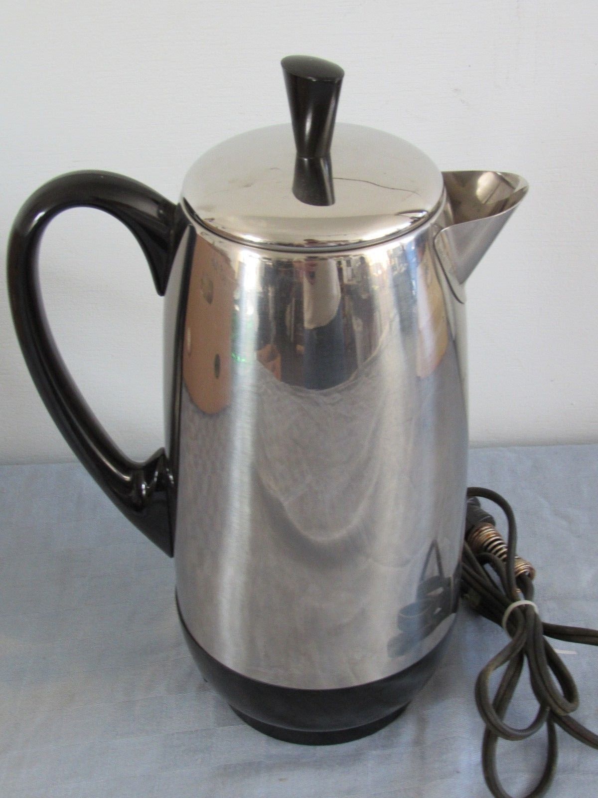Vintage Farberware Chrome Electric Coffee Pot Made in USA With Cord - eBay