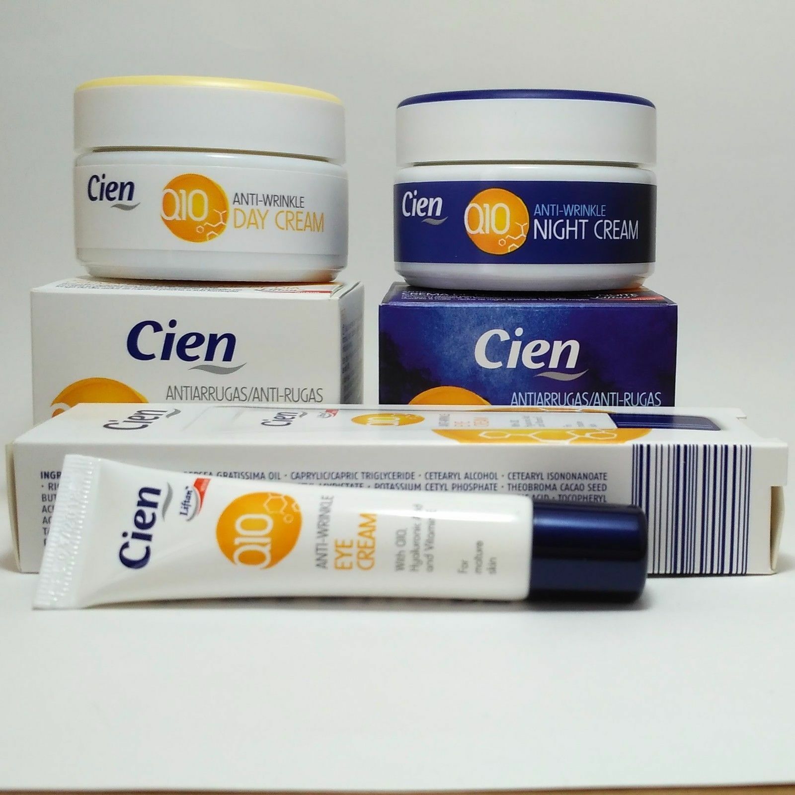 CIEN Q10 ANTIWRINKLE DAY & NIGHT FACE AND EYE CONTOUR CREAM
