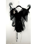 Girls Midnight Fairy Costume Dark, Halloween, Kids Medium  New! - $16.82