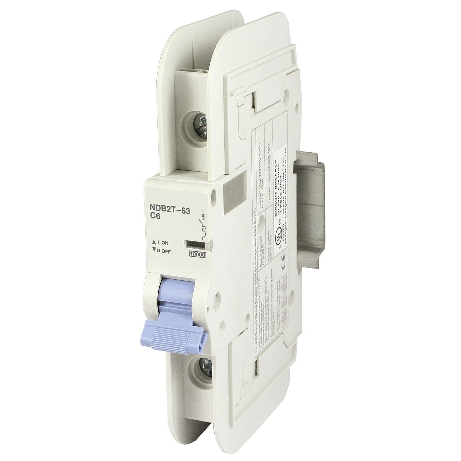 ASI NDB2T-63C6-1L DIN Rail Mount Circuit Breaker, UL489 Branch Circuit ...