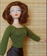 PRINCESS Sweater for Gene Doll. Knitting Pattern by Edith Molina PDF Dow... - $6.99
