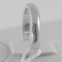SOLID 18K WHITE GOLD WEDDING BAND UNOAERRE RING 5 GRAMS MARRIAGE MADE IN ITALY image 3