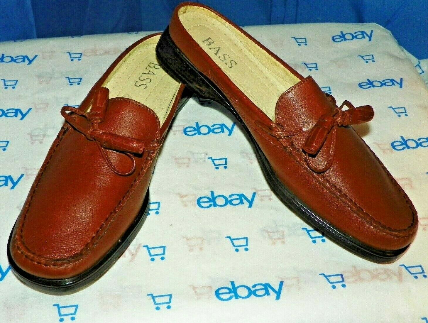 Garfield Slip-On Leather Shoes Brown Choose Size! NEW Mens G.H Bass /& Co