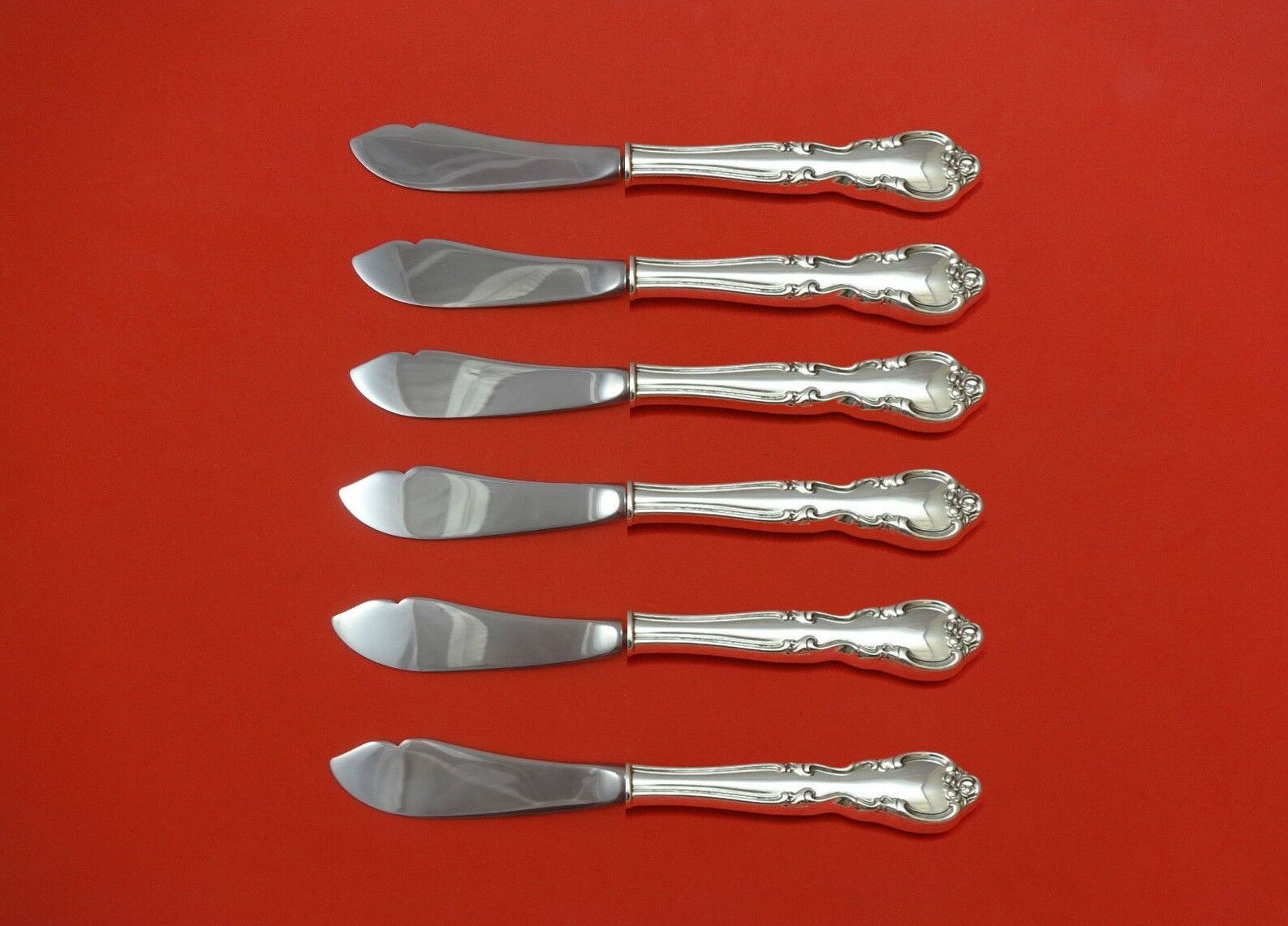 American Classic by Easterling Sterling Silver Trout Knife Set 6pc 71/2" Custom - $419.00