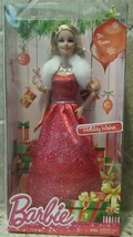 NEW 2014 Barbie Holiday Wishes Christmas Barbie Fashion Blonde Doll Matt... - $18.99