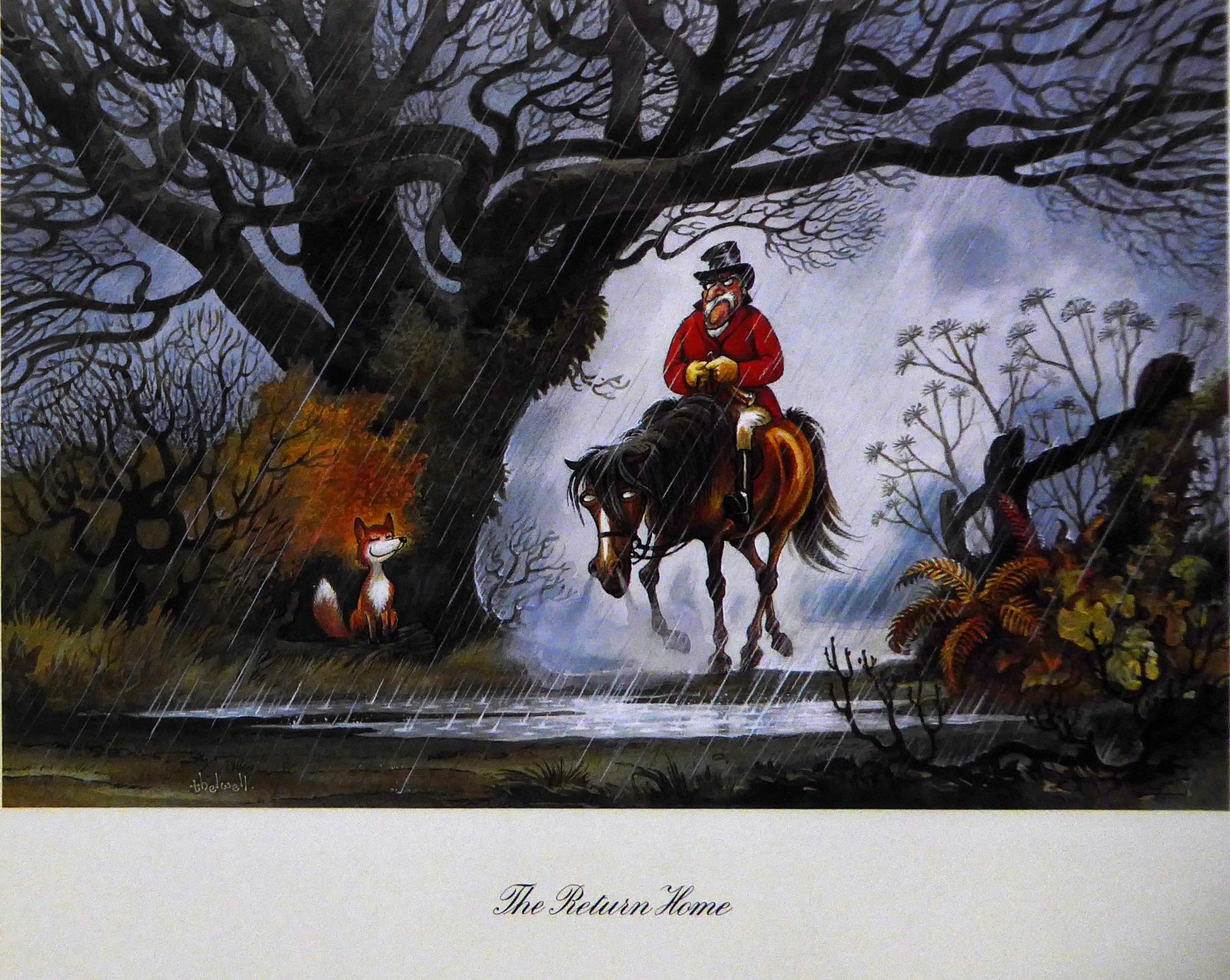 Full Cry Norman Thelwell Framed Print 16" x 12" Other Art