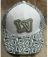 Cap Koskash Headwear Las Vegas Black White Adjustable Glittery LV Pattern - $8.71