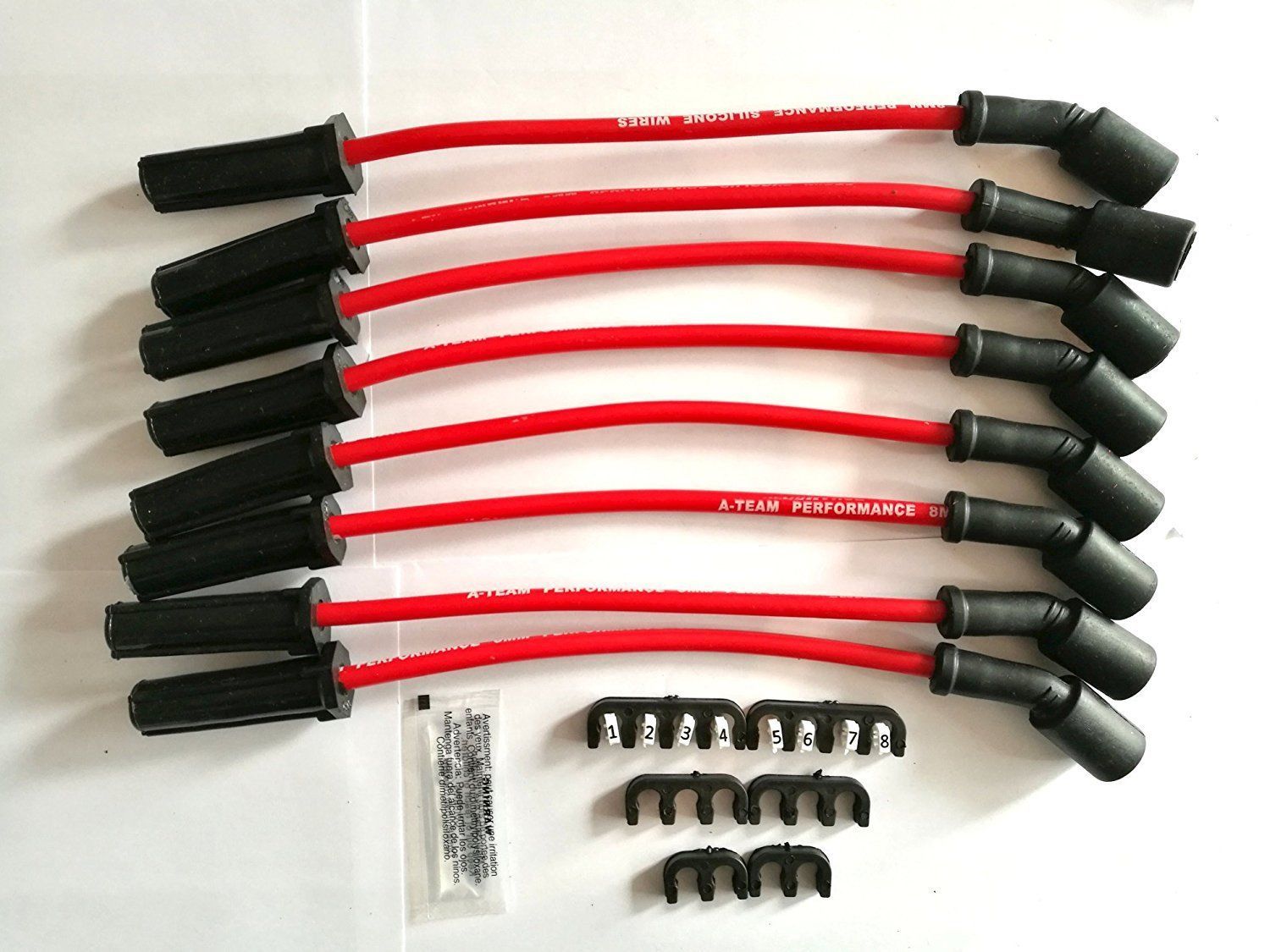 LS LS1 LSX LS3 GMC Chevy Truck SUV 11" VORTEC Silicone Spark Plug Wires