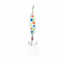 Clam Panfish Leech Flutter Spoon Glow Pink Wonderbread 1//32 oz #14 Treble Hook