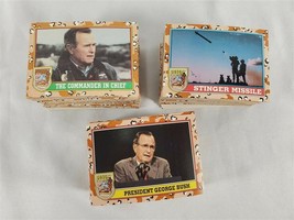 1991 Topps Desert Storm Complete Sets Series 1-3 Includes Stickers Sets - $24.74