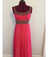 Vintage Papell Boutique Beaded Silk Maxi Dress Prom Gown - £53.06 GBP