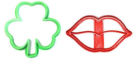 Kiss Me Im Irish Saint Patricks St Pattys Day Set Of 2 Cookie Cutters US... - $4.99
