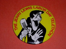 Jerry Lewis Telethon Vintage Pinback Button 1980 - $34.99