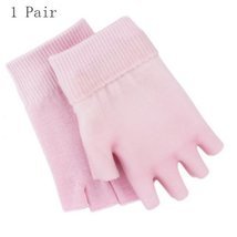 Generic Moisturizing Spa Gloves Half Finger Touch Screen Gloves Gel Line with Es - $14.99