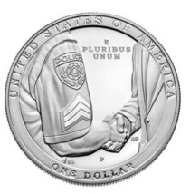 National Law Enforcement Memorial and Museum 2021 Proof Silver Dollar - $124.95