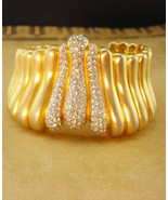 Fabulous Les Bernard wide Vintage bracelet - Vintage Cleopatra cuff - hi... - $325.00