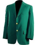 Mens Golf Sports Coat Blazer Green Formal Cotton Jacket - Golf Green Blazer - $79.00