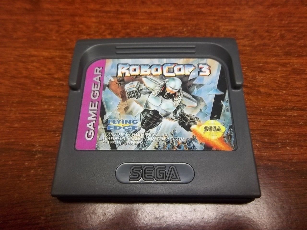 Sega Game Gear "Robocop 3" Game Cartridge With Case 1993 Japan