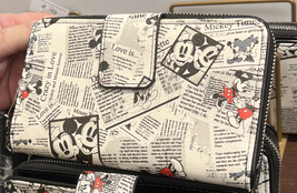 Disney Parks Mickey Mouse News Clippings Wallet  NEW image 3