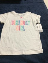 Carters  Birthday Girl Infant T-Shirt White . Size 24 Months. 100% Cotton - $6.92