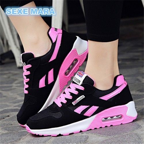 Image of Running shoes Sport shoes woman Air cushion Outdoor Sneakers Walking Jogging