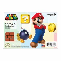 Controller Gear Super Mario Bros. Tech Decals Pack (Set of 6) - Mario Pack image 1