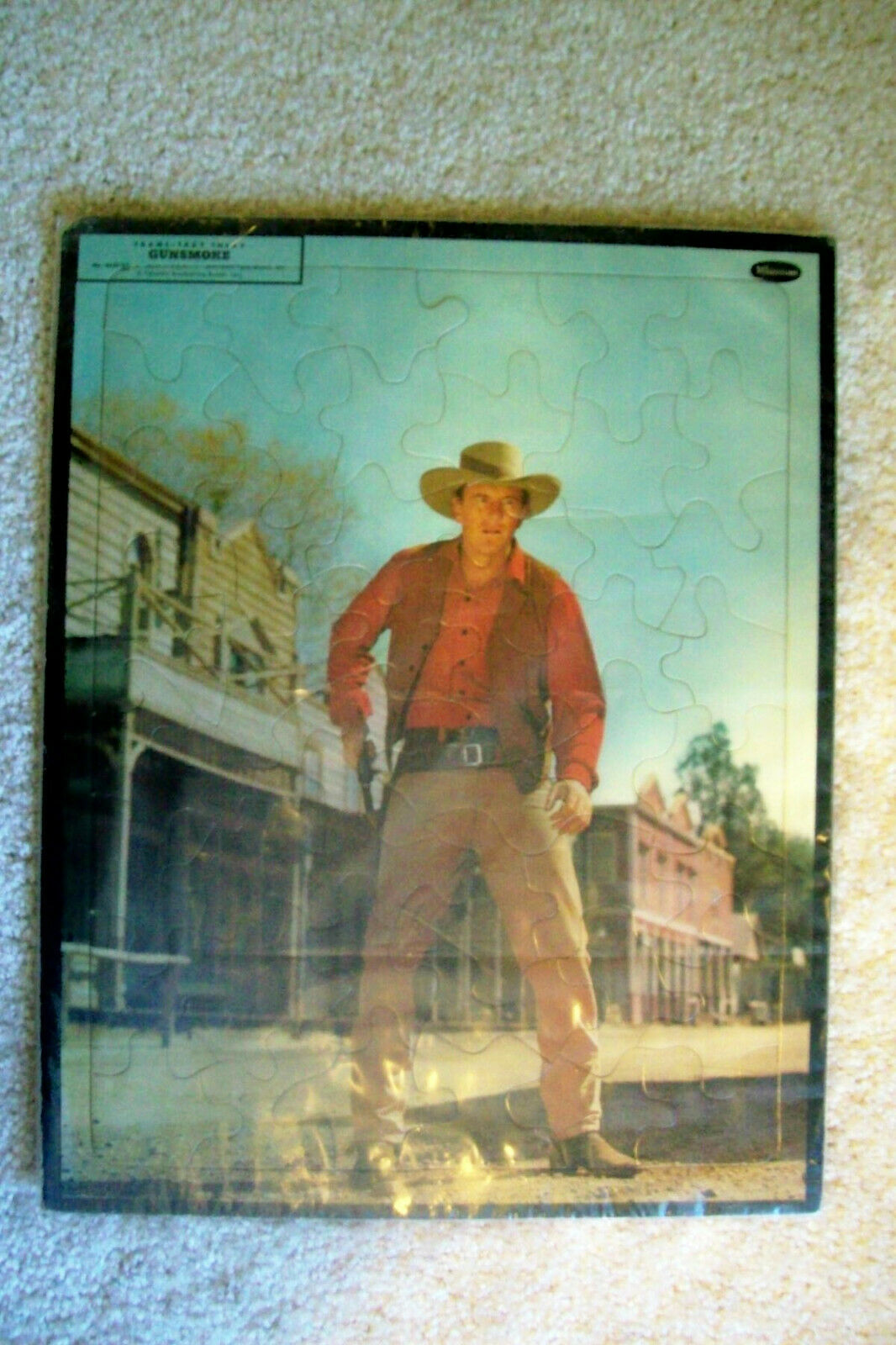 Vintage 1959 Gunsmoke Frame Tray Jigsaw Puzzle by Whitman w/Matt Dillon