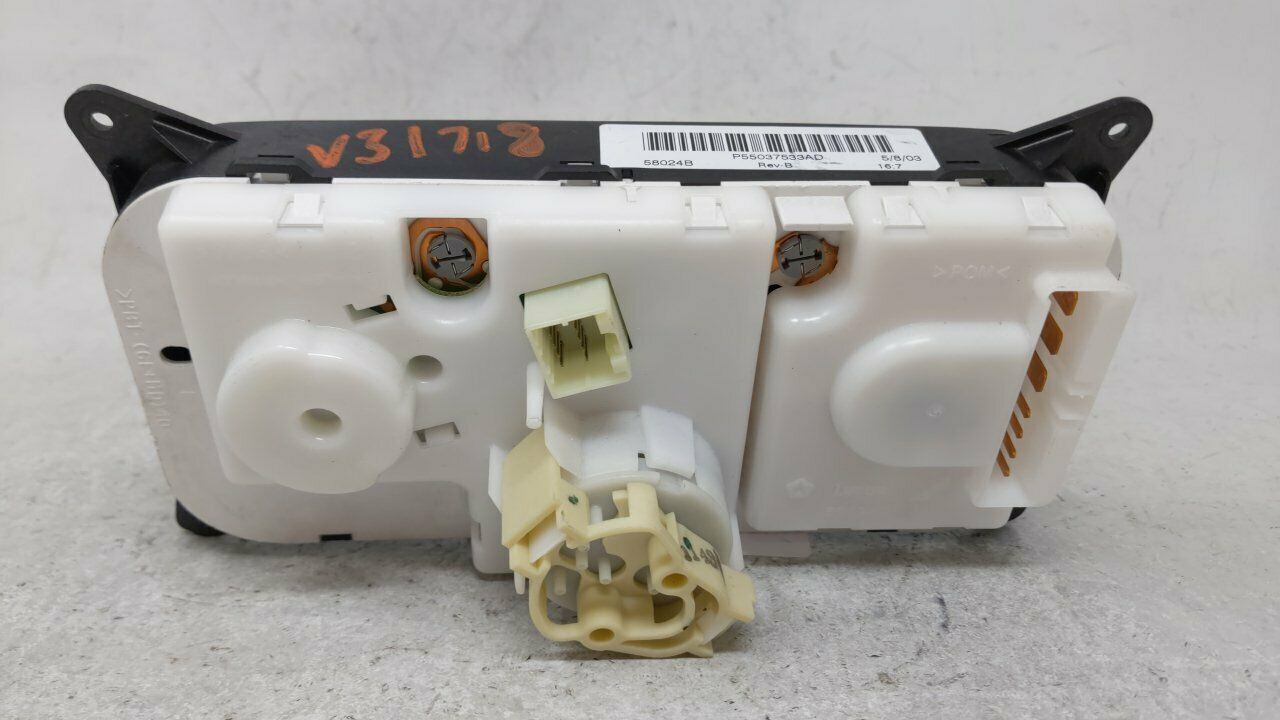 20022003 Jeep Liberty Ac Heater Climate Control P55037533ad 52322 A