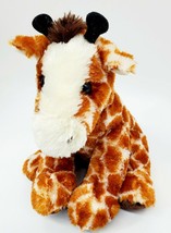 13&quot;  Aurora Cream &amp; Brown Giraffe Sitting Soft Plush Stuffed Animal Toy ... - $14.99