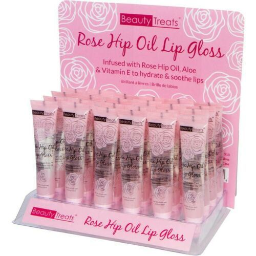 Beauty Treats Rose Hip Oil Lip gloss - Infused Rose Hip Oil, Aloe & Vitamin E