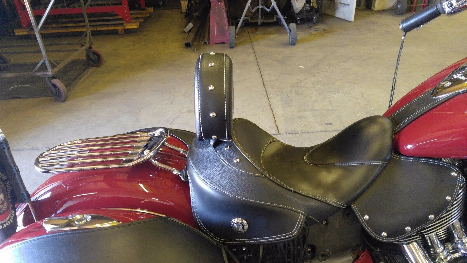 indian chieftain backrest