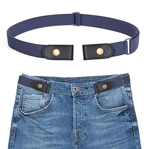 SANSTHS Buckle-Free Elastic Women Belt for Jeans Without Buckle, Comfortable Inv - Belts