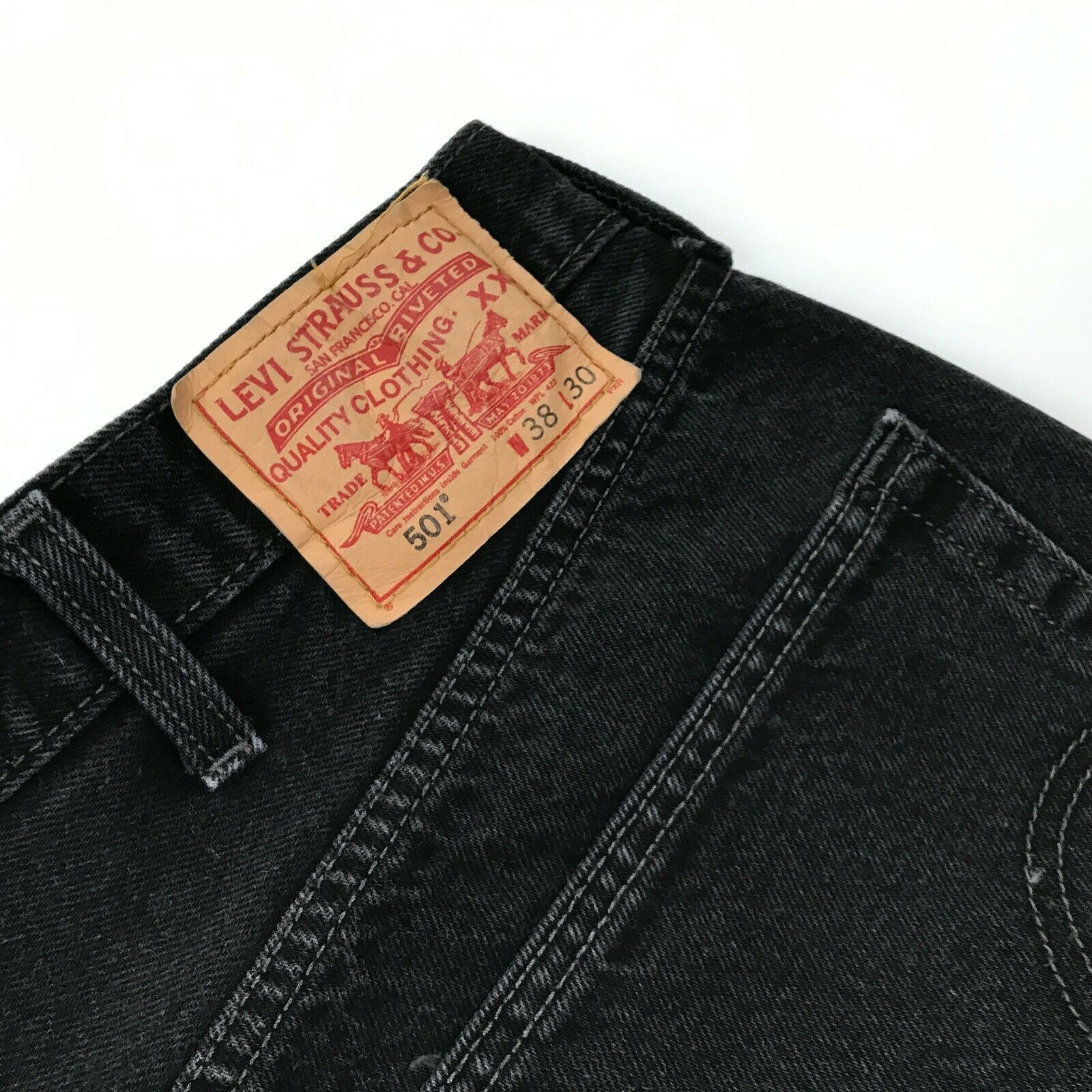 LEVI'S Hombre Bragueta de Botones Vaqueros Talla 38 X 30 Tiro Pierna ...