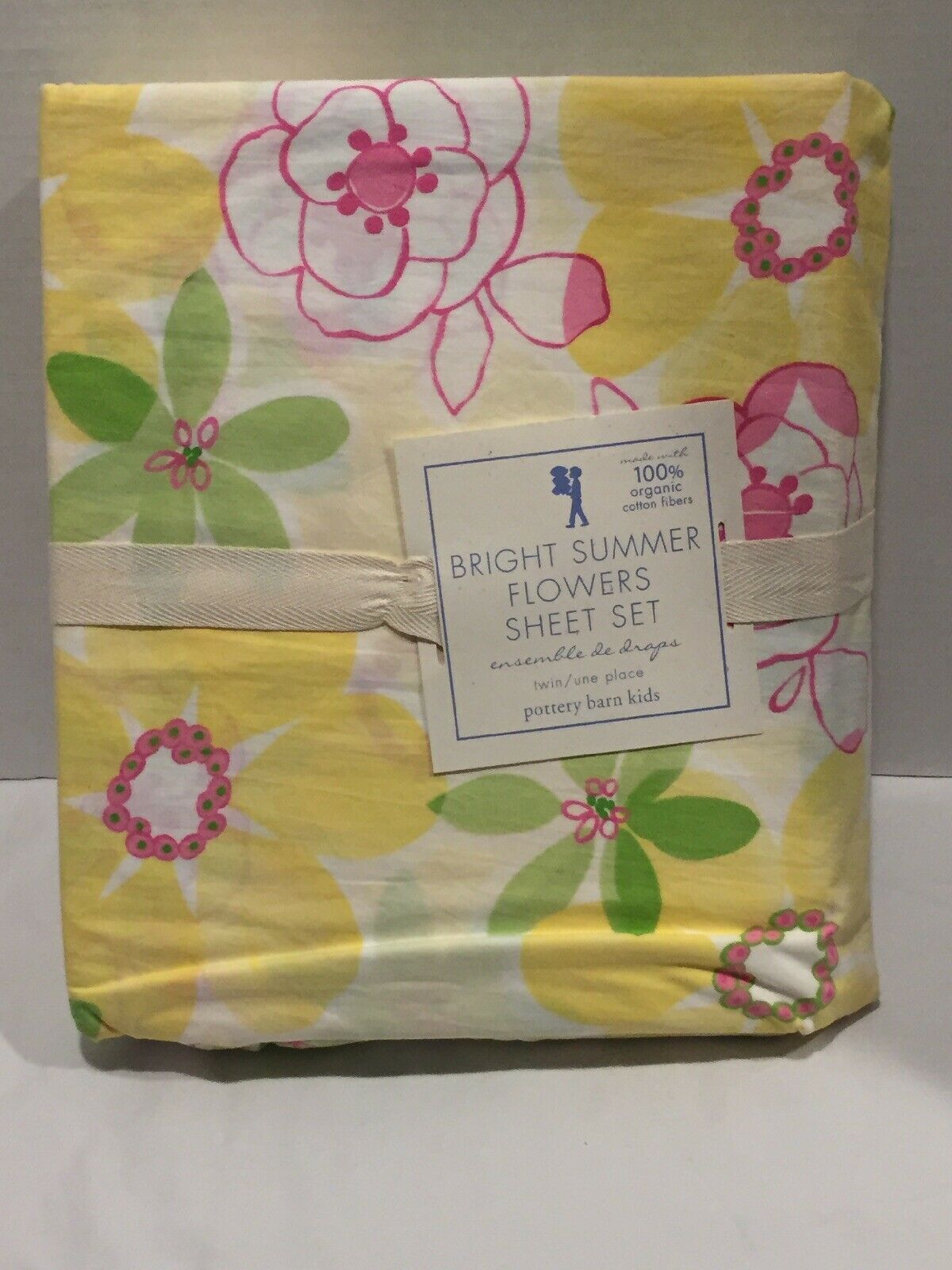 Pottery Barn Kids Multi Color Nautical Shark Organic Cotton Full Sheet Set New