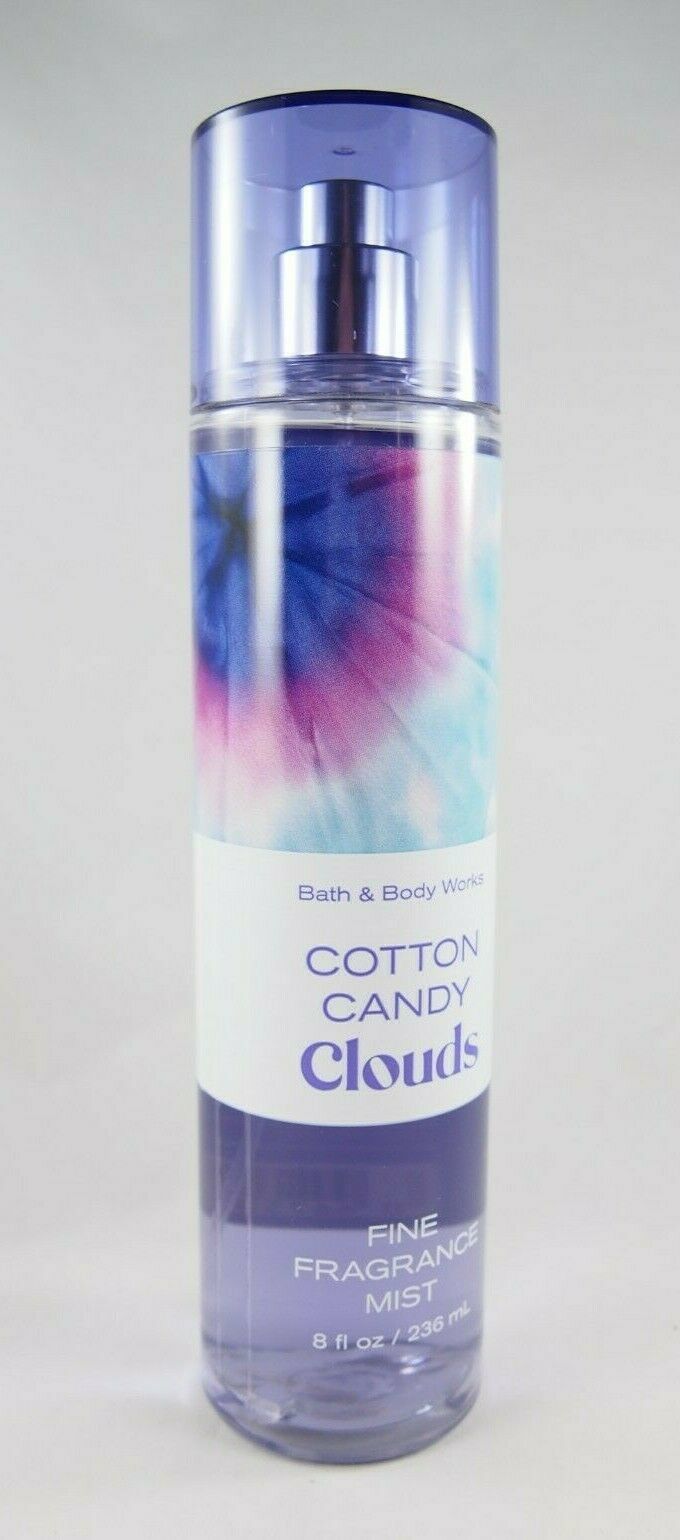 (1) Bath & Body Works Purple Cotton Candy Clouds Fragrance Body Spray Mist 8oz