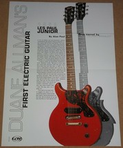 Duane Allman 1959 Gibson Les Paul Junior + Chuck Berry ES 335 guitar poster - $4.70
