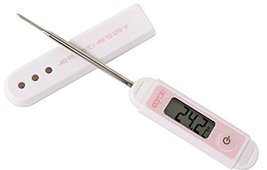 Digital Waterproof Cooking Thermometer with Case White Washable Food Thermometer