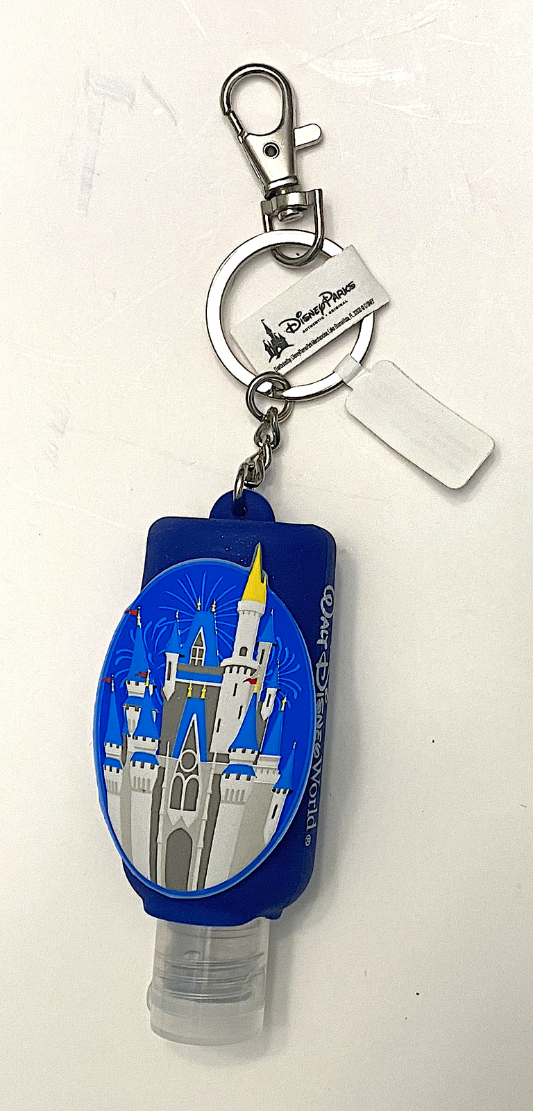 Walt Disney World Parks Cinderella Castle Keychain Hand Gel Dispenser