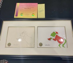 GRINCH Stole CHRISTMAS Animation Cel Signed Chuck Jones PRODUCTION DRAWI... - $3,311.49