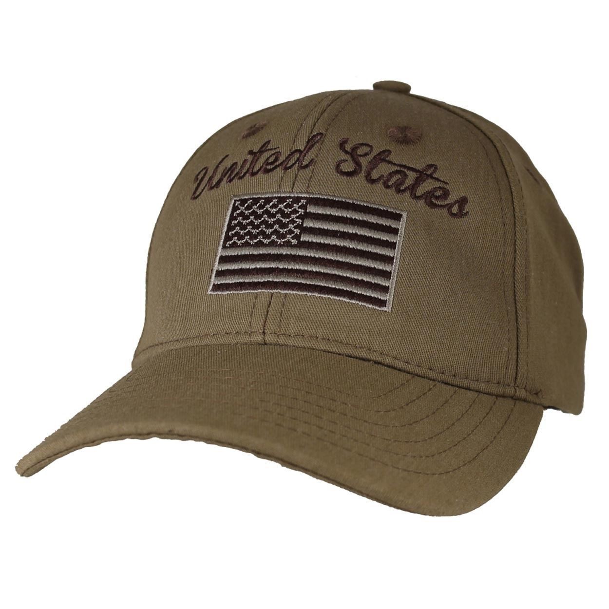 Coyote US American Flag Patch United States America Baseball Hat Cap ...