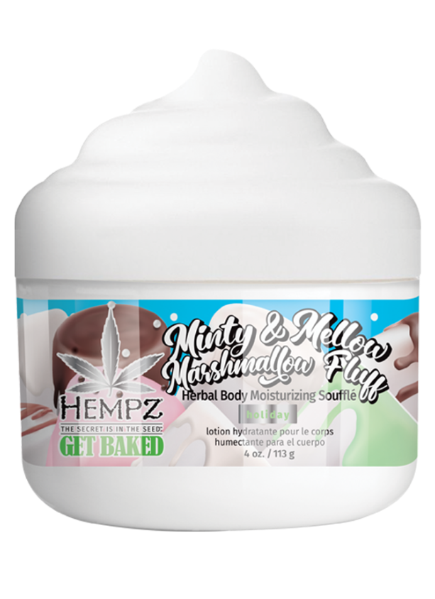 Hempz Minty & Mellow Marshmallow Fluff Herbal Body Souffle, 4oz