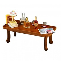 Dollhouse Miniature SALE Coffee Table w Setting 1.785/1 Reutter Roseband 